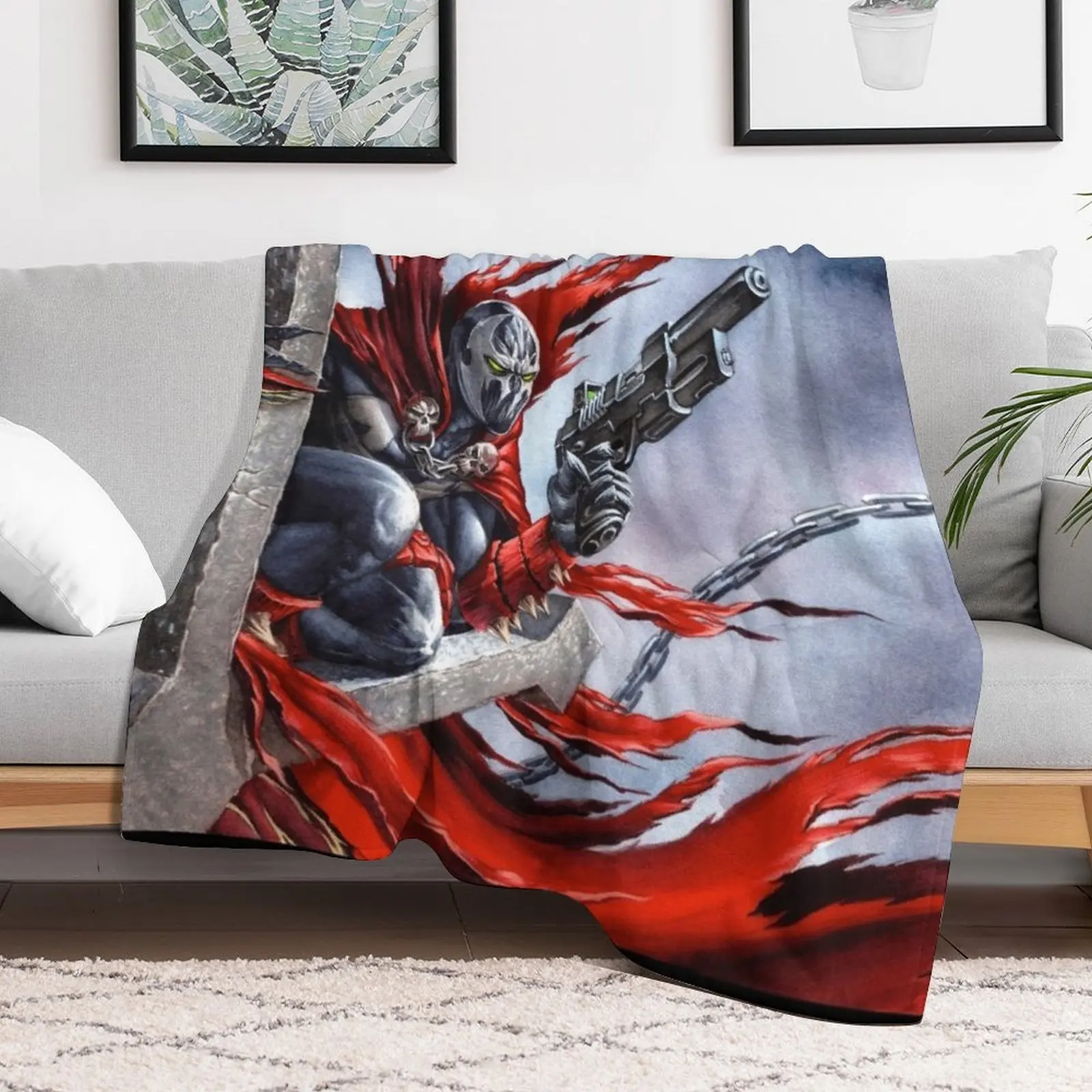 Spawn on the cross - Spawn Fan Art Throw Blanket Thermals For Travel Giant Sofa blankets and throws Blankets