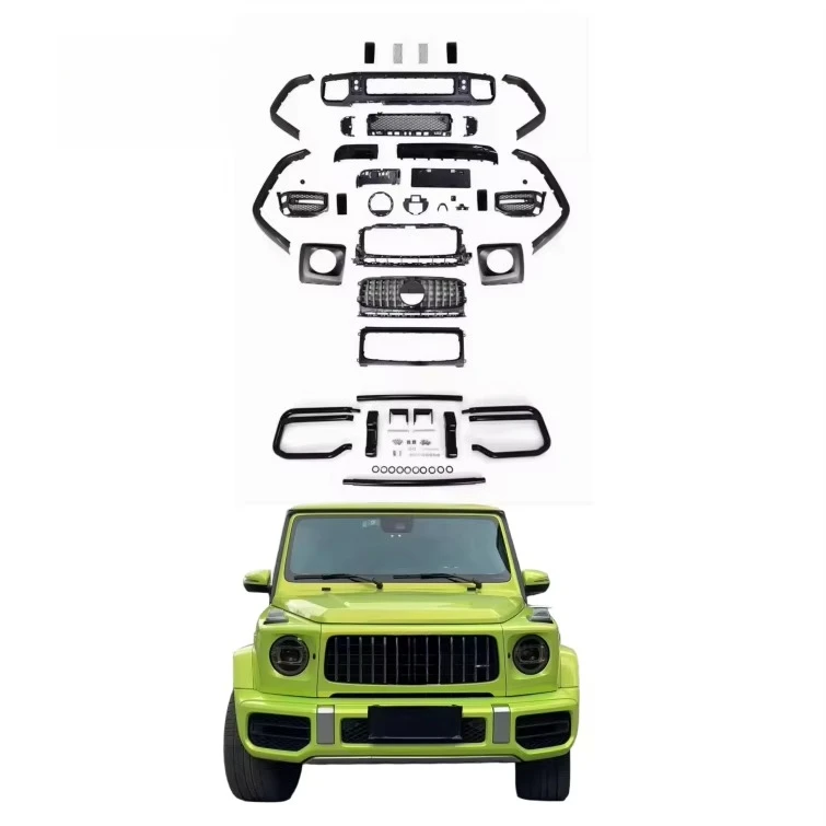 New Design for Mercedes Benz G-class W464 2019+ Upgrade to New W464 Amg G63 Style Bodykit Front Bumper Top Car Grille