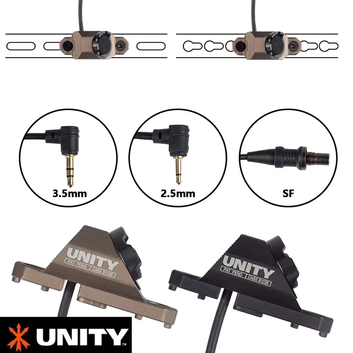 UNITY Picatinny SL Light Laser Button Ferndruckschalter für Surefire M300 M600 2.5 3.5 SF Crane Plug NGAL – Detail 10