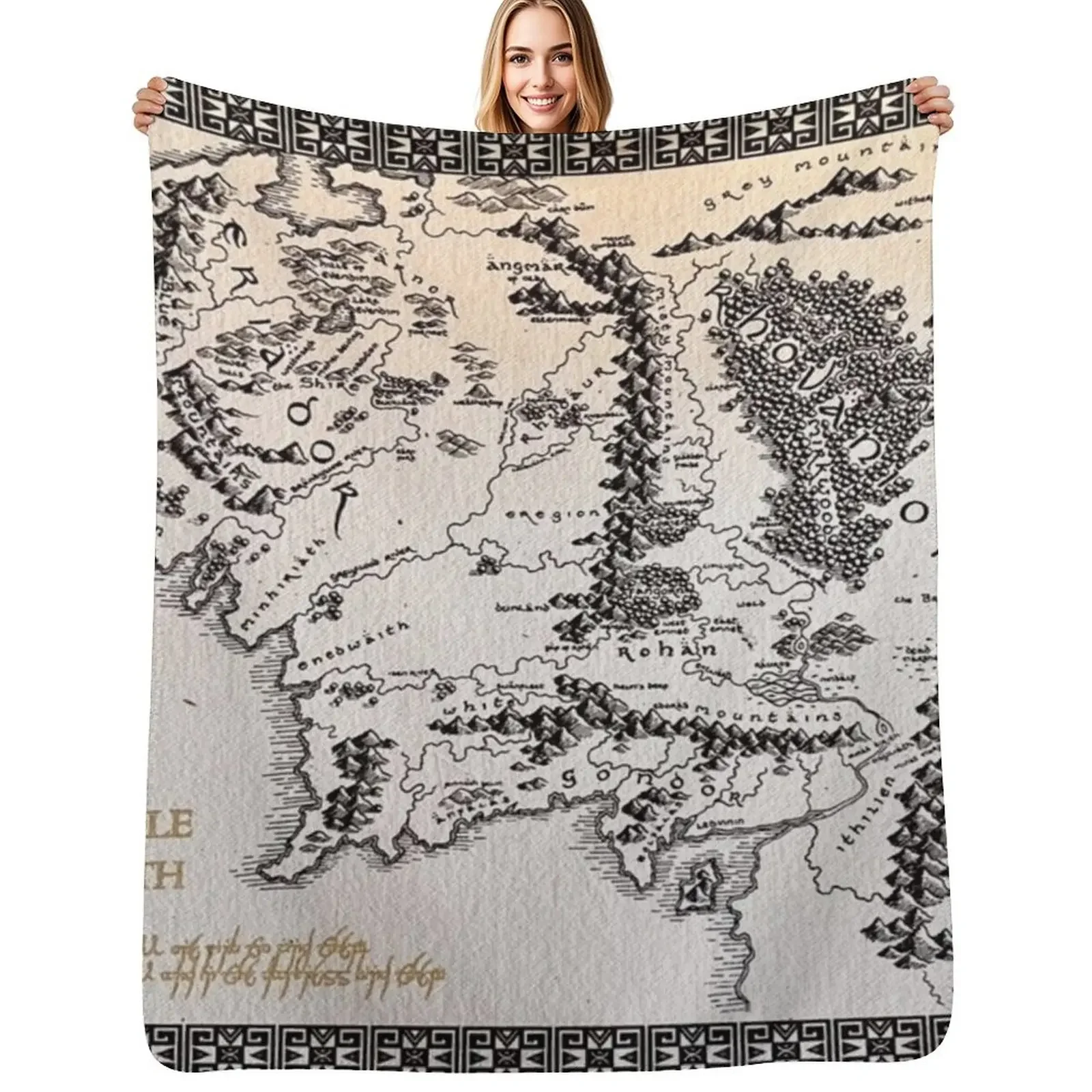 

The Middle Earth Throw Blanket For Sofa Thin Sofas Tourist Blanket