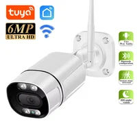 Tuya 6MP 1080P cámara IP al aire libre WiFi cámara de seguridad videovigilancia inalámbrica Wi Fi Bullet CCTV HD cámara de protección de seguridad