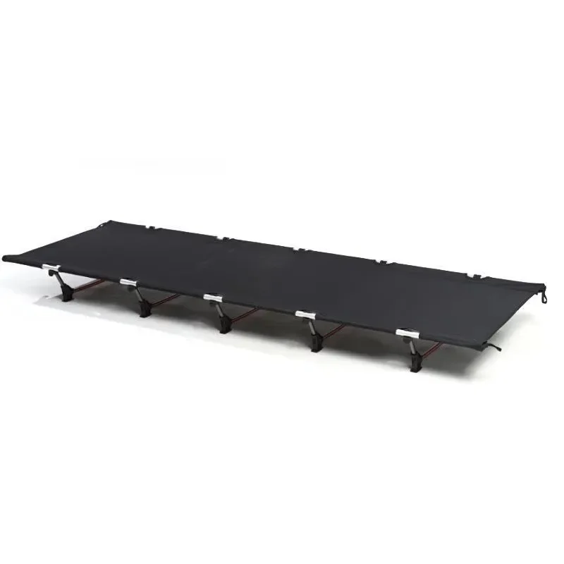 Camping crib Lightweight aluminum alloy foldable portable single camping bed Modern design metal frame crib