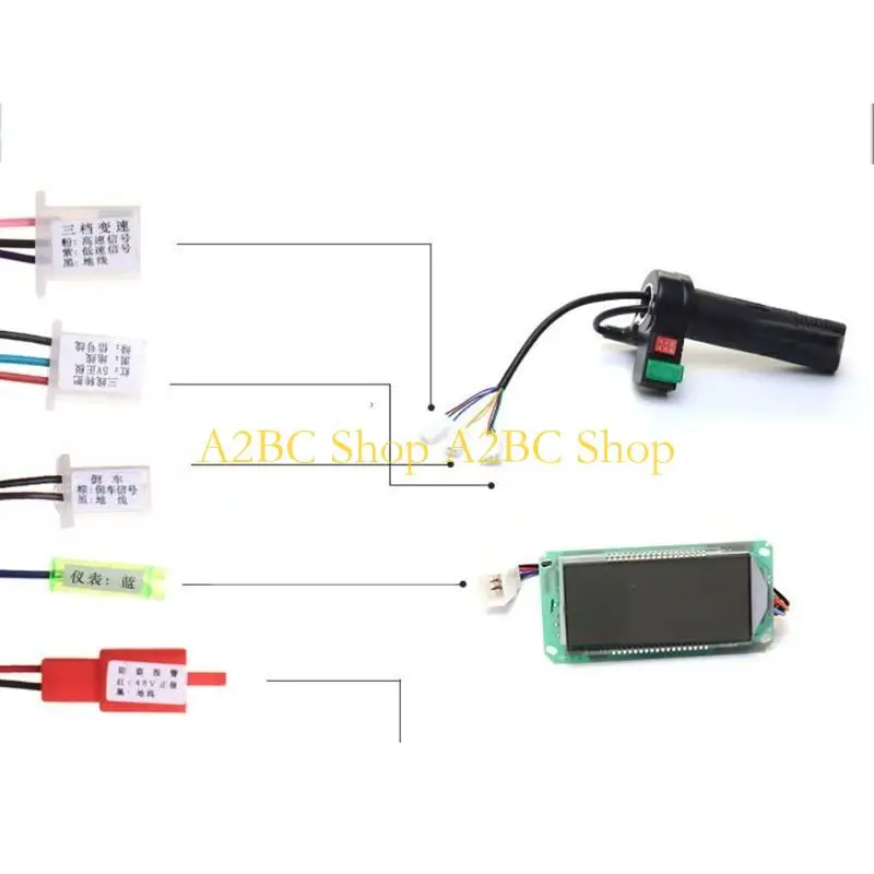 

A2BC Brushless Controller Ebike without Hall Motor for Electric Bike Scooter MOS Tube