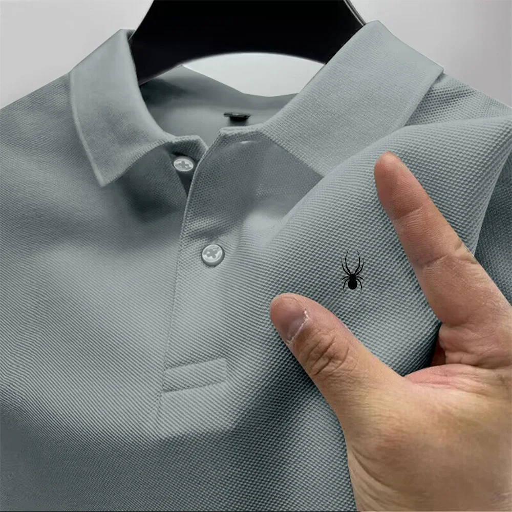 Men's short sleeved printed multi-color Polo shirt, casual shirt collar, high quality, 2026 summer new item