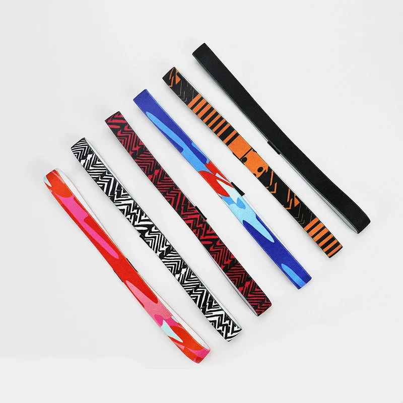 1PCS Candy Color Women Men Yoga Hair Bands Sports Headband Non-slip Running Elastic Rubber Sweatband Football Hair Accessories