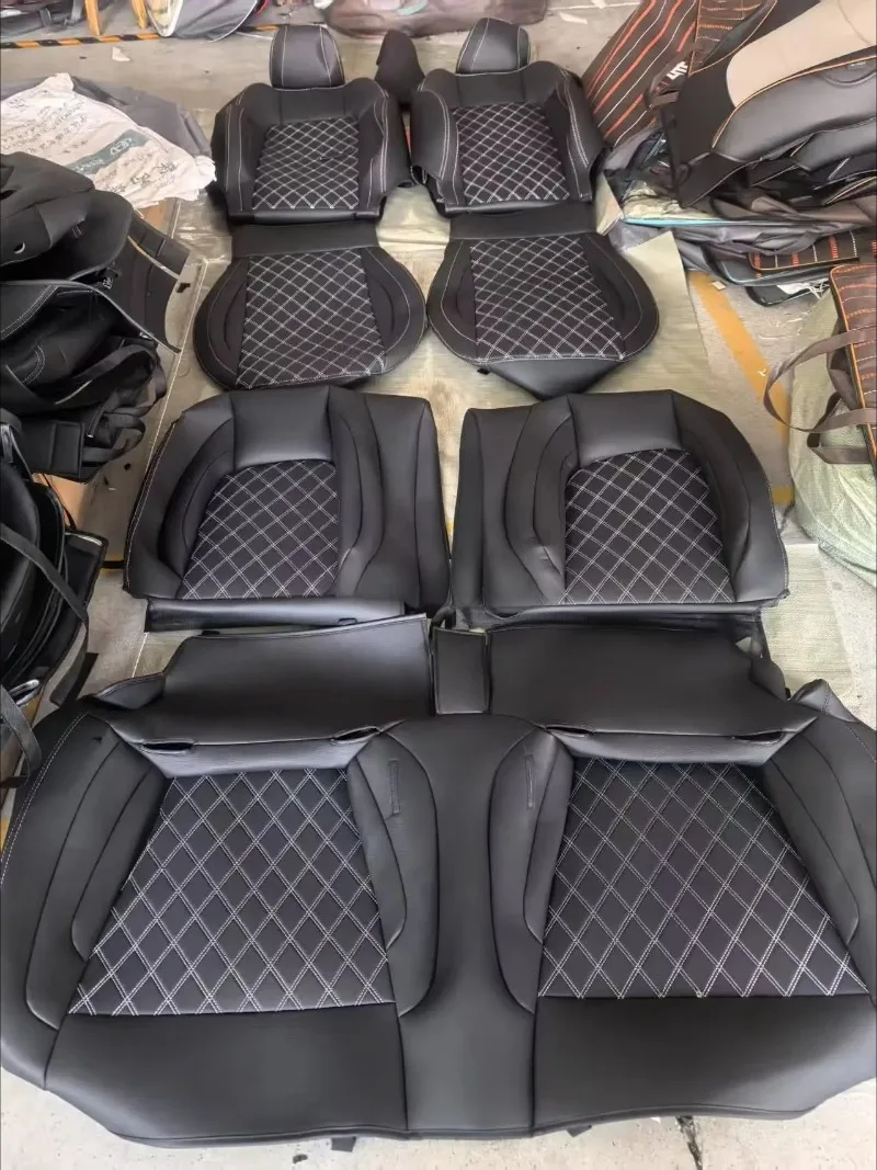 Genuine Leather Middle Part 5 Seaters Custom Fit for 2004-2018 Lexus IS Series Car Seat Covers Front Rear Cushion
