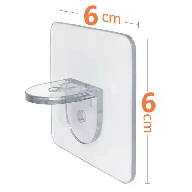 Shelf Bracket Adhesive Nail Self-adhesive Wardrobe Shelf Bracket Kitchen Hanging Bracket Partition Non Punching Strong Bracket ﻿