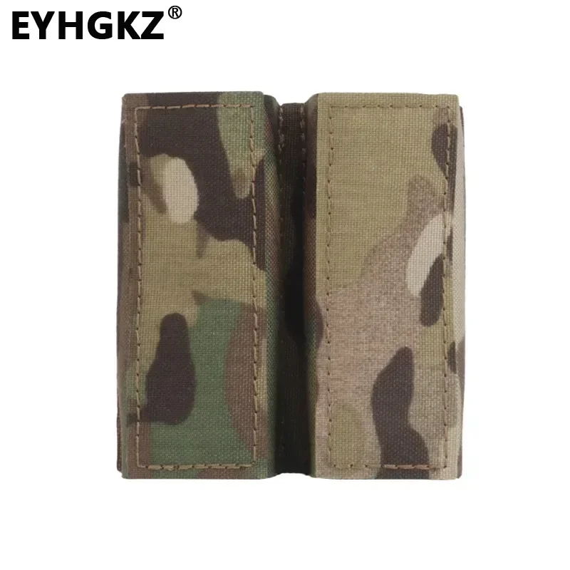 

EYHGKZ Magazine Double Pouch 9mm Hunting Flashlight Waist Bag CS Molle System Paintball Accessories Camping Outdoor Equipment