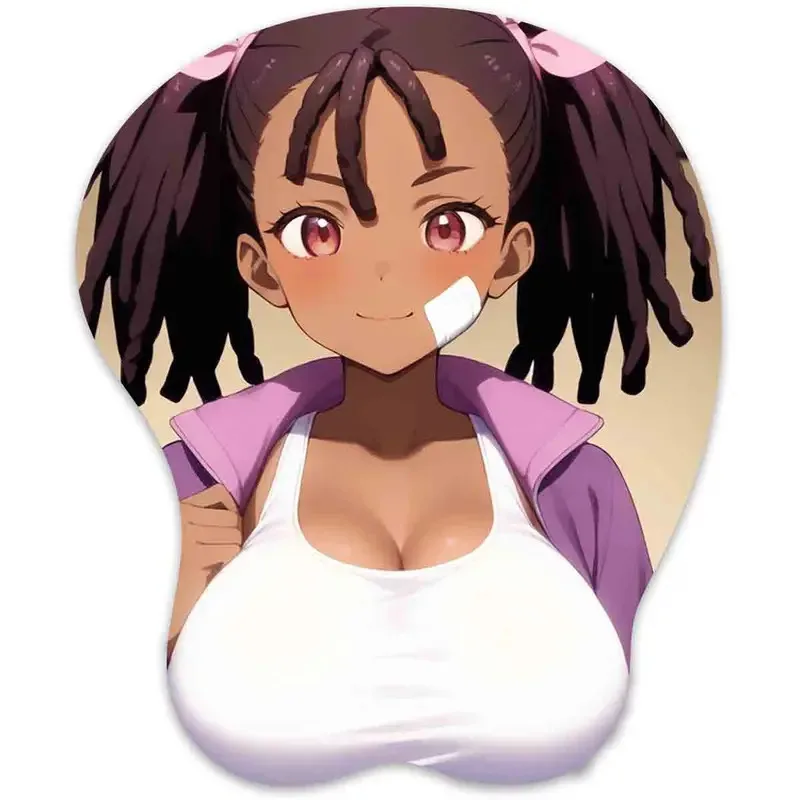 3D коврик для мыши, (Miyuki Ayukawa) Oppai Коврик для мыши с подставкой для запястий Игровой коврик Boobpad Поддержка запястья Коврик для мыши
