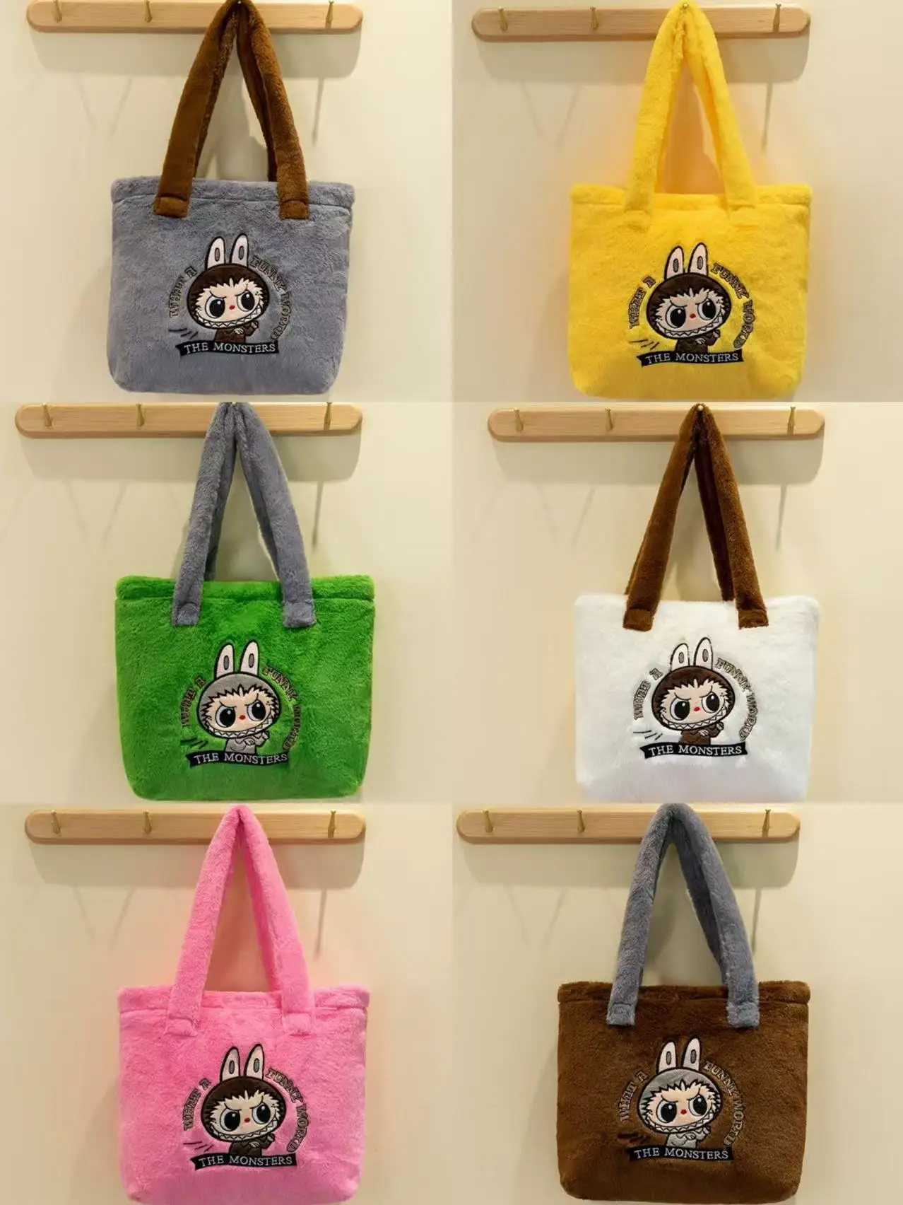 

Bolso de juguete de peluche de Rabb nuevo dibujo animado de muñeca lindo bolso de burbujas Mart
