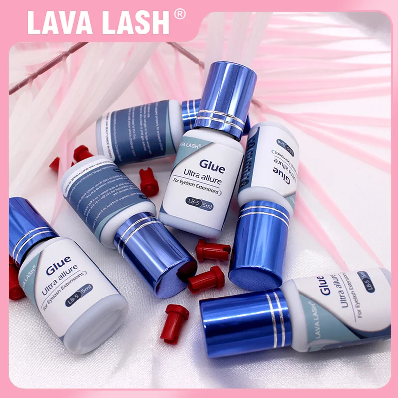 5 Bottles 5g Lava Lash Ultra Allure For Eyelash Extensions Glue LB-5 Make In Original Korea Adhesive Beauty Shop Makeups Tools