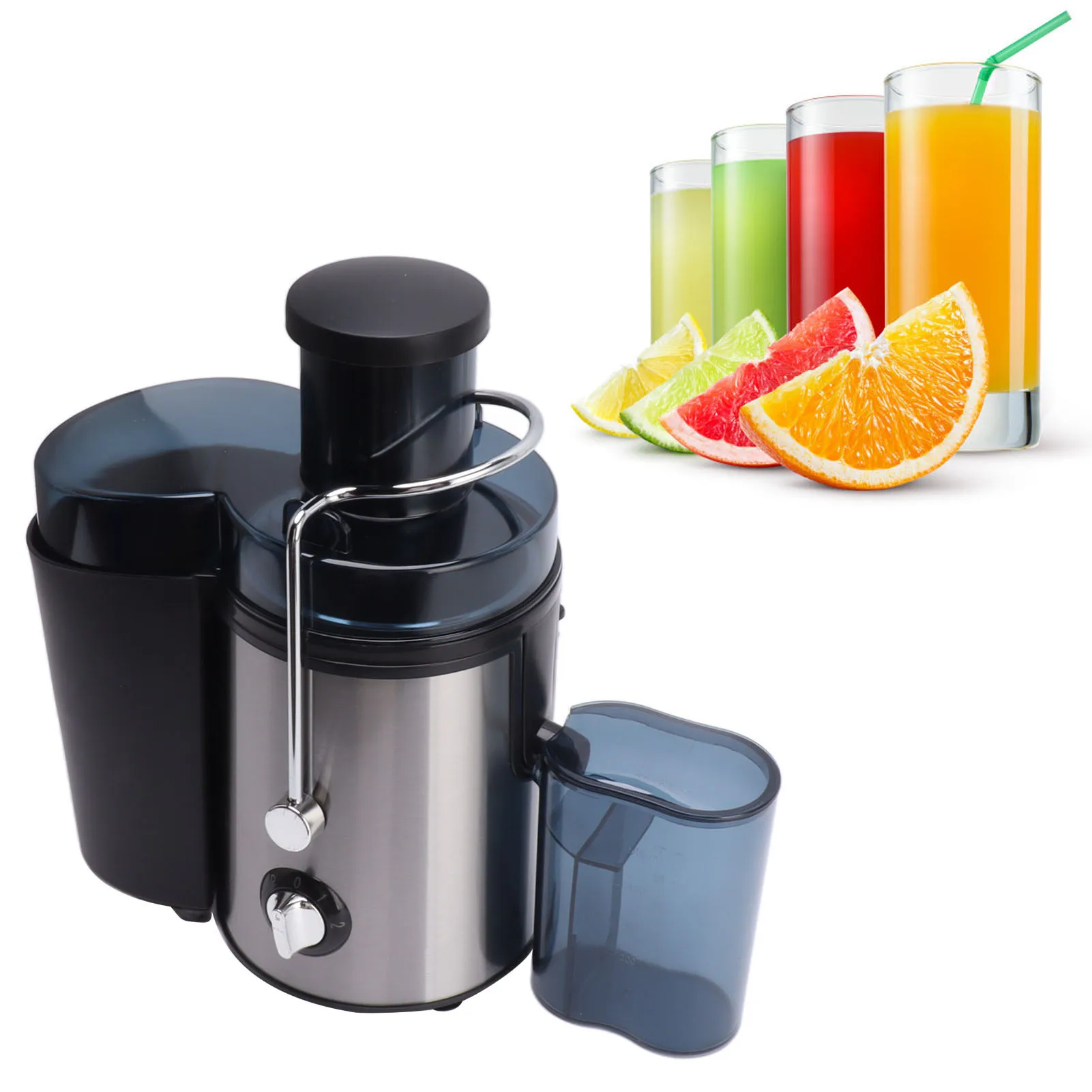 

Соковыжималка 1000 Вт, автоматическая соковыжималка с большим ртом и желобом для всего фруктов и овощей