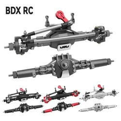 CNC Aluminium Diamant-Förmigen Aluminium Legierung Komplette Front & Hinterachse für 1/10 RC Crawler Lkw Axial SCX10 II 90046 90047