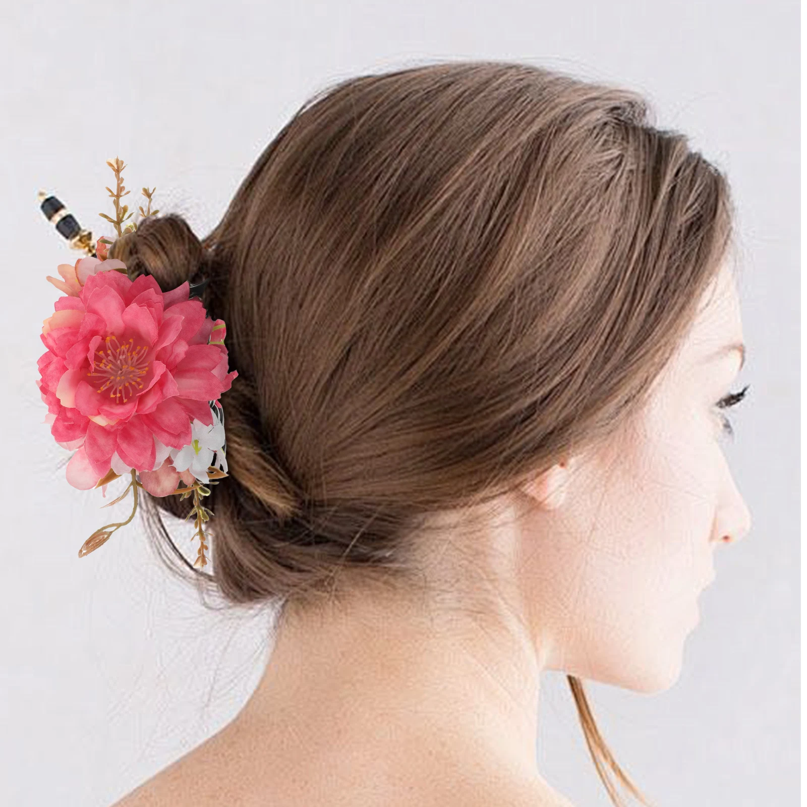 

Claw Hair Clips for Women Floral Claws Ladies Flowers Rose Accessories Vacation