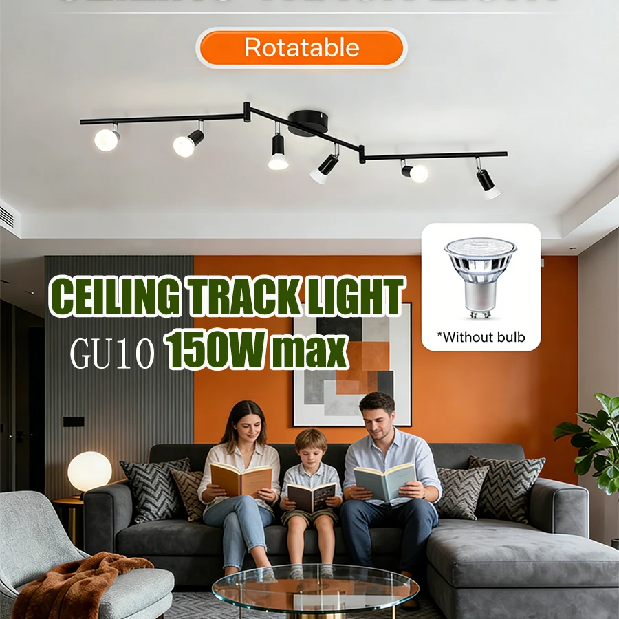 

Современная люстра GU10, светодиодный прожектор, сменная лампа, складной трековый светильник, 110 В, 220 В, потолочный светильник, трековый светильник для дома