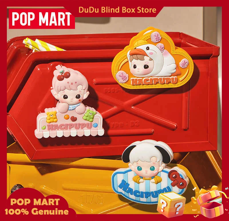 

Popmart Hacipupu Rolling Time Machine Series Fridge Magnets Silicone Clamp Collec Blind Box Trendy Handmade Art Home Decoration