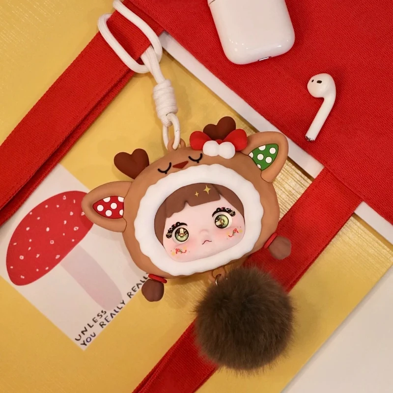 Nommi Christmas Limited Edition Headphone Bag Pendant Cute Notebook Action Figures Toy Gift for Anime Fans Surprise XMAS Dolls