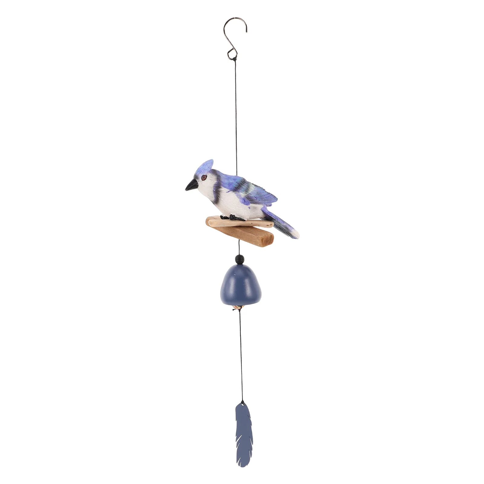 

Nordic Wind Chime Blue Hanging Large Outdoor Garden Bell Decoration Weather Resistant Tube Style Balcony Yard Patios