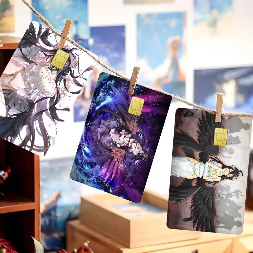 Albedo Overlord Anime Spend or Save Funny Shell On Off Ultra Thin No Fade Sticker Skin Cover Film for Debit Credit Card