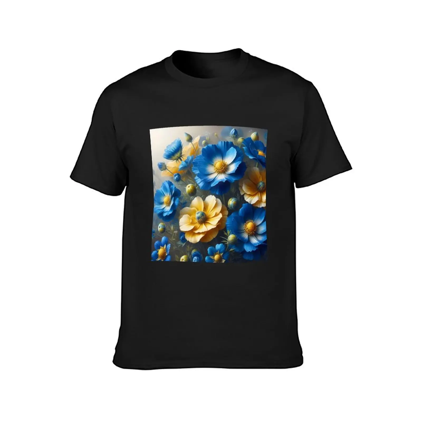 Flowers vibrant colors 8k T-Shirt plus size tops graphics men clothing