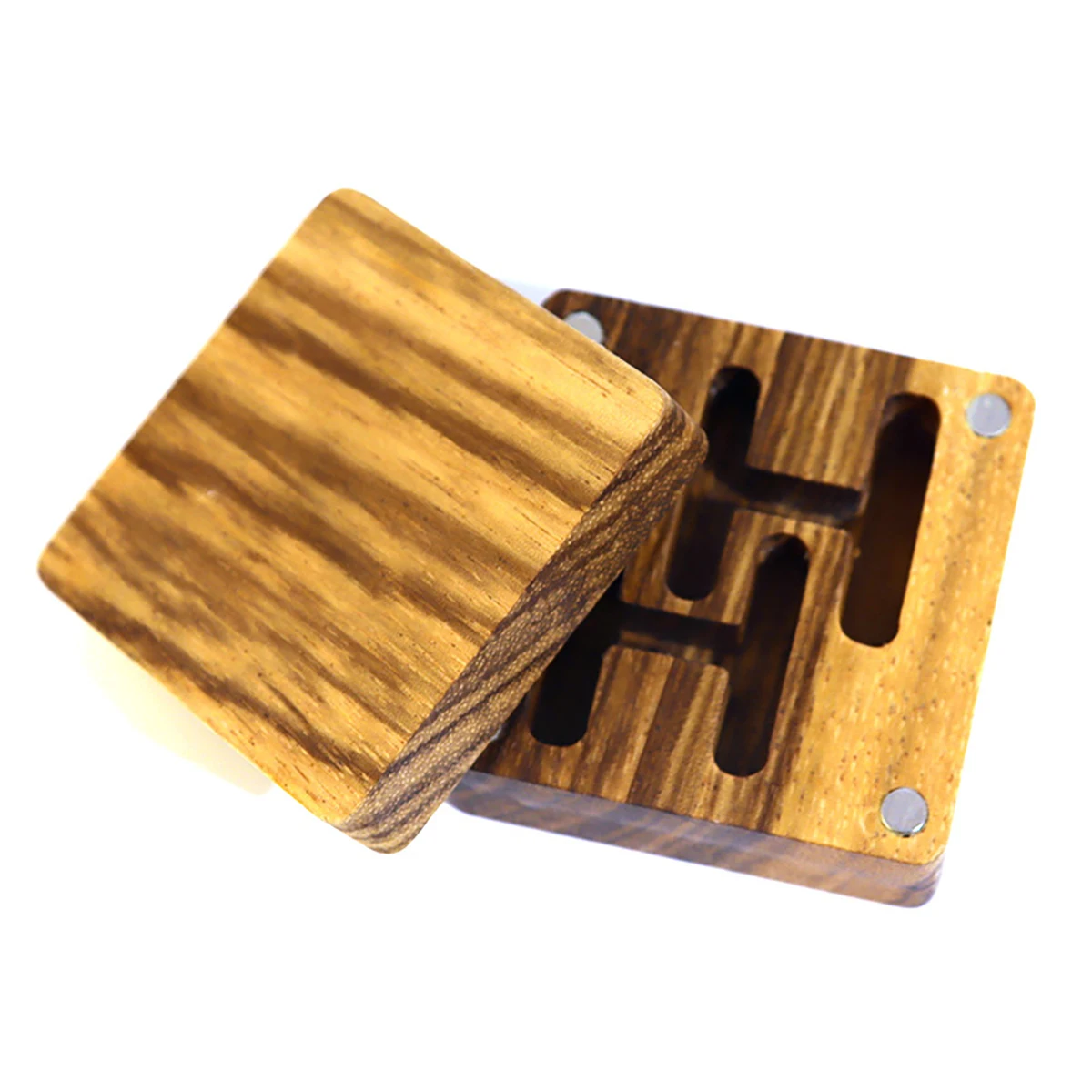 OliBoPo Wooden Small Cufflinks Gift Box for Men's Cufflinks，Luxury Display Men's Cufflinks with Classic Design