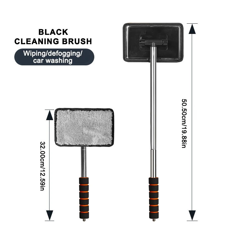 SEAMETAL Auto Voorruit Ontwaseming Borstel Telescopische Lange handvat Auto Huishoudelijke Glas Schone Borstels Stof Remover Tool