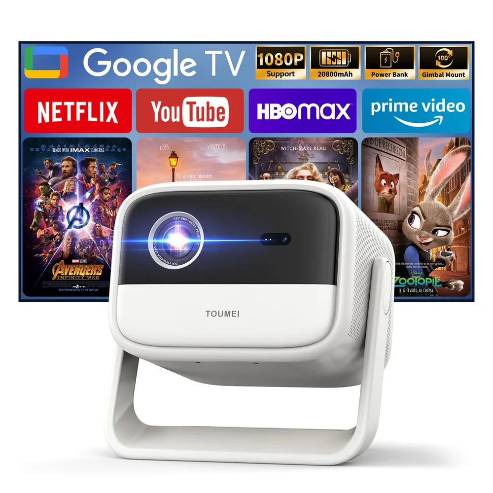 

Portable Pocketable Home Theater Movie S7 Projector 4K Support 2G RAM Built-in Battery Netflix/YouTube Compatibility GTV Karaoke