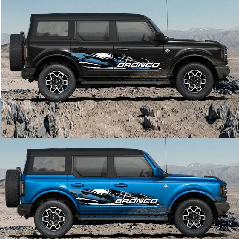Car Vinyl Stickers NAGASAKI BODY STRIPE DECAL For FORD BRONCO 4DOOR customized Fashion sports decals