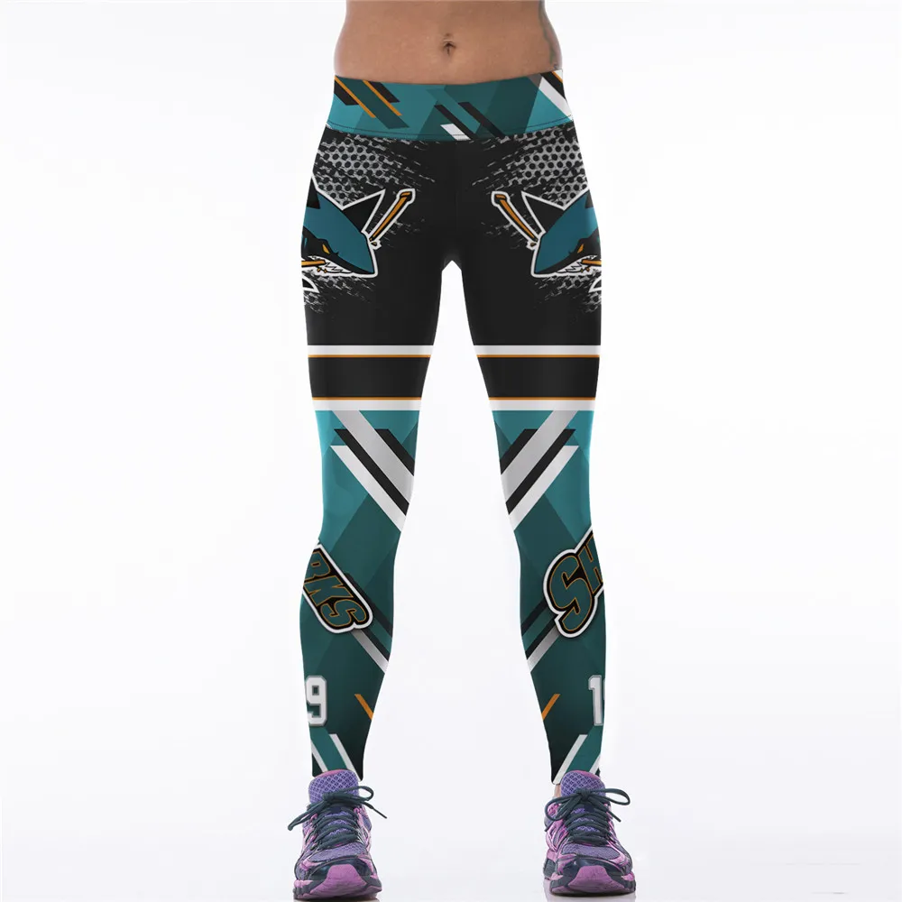 Women Sports Leggings 3D Printed Skinny Training Running Trousers Cycling Fitness Tights Quick Dry Gym Workout Leggings Gymwear