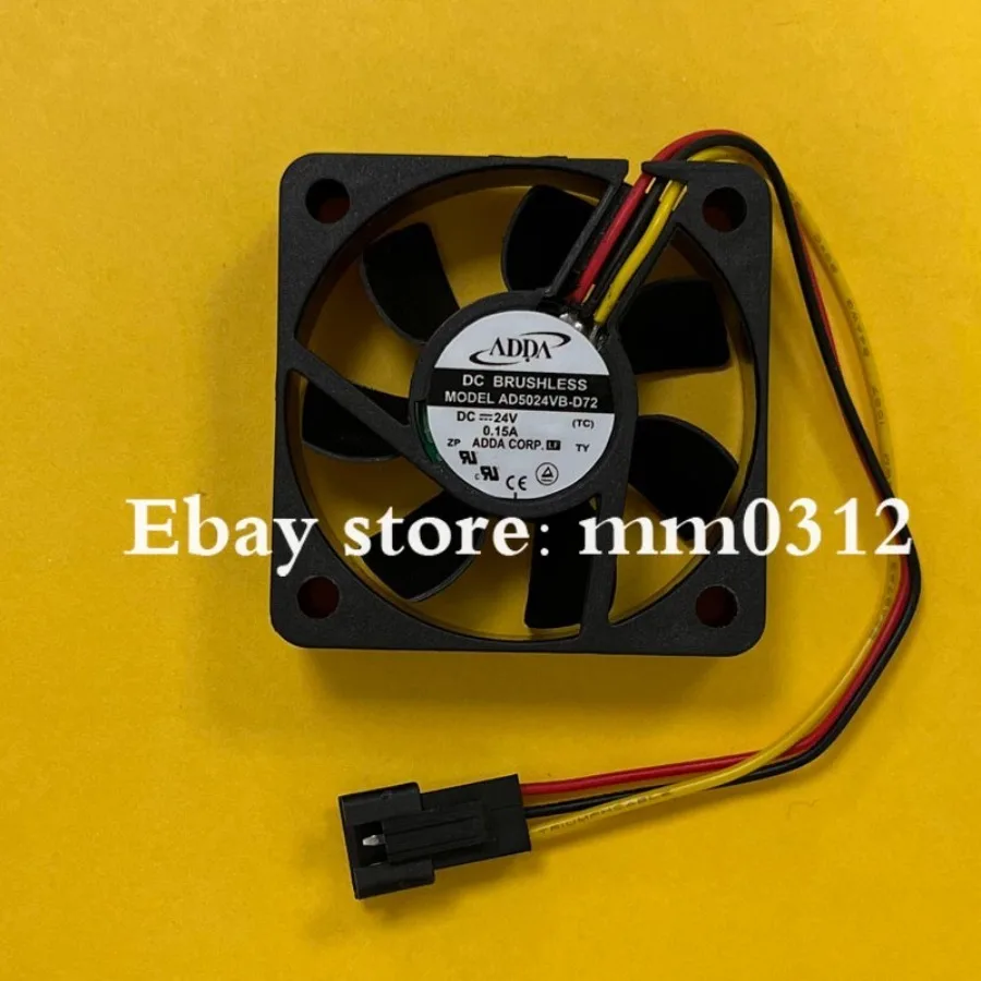For ADDA AD5024VB-D72 DC24V 0.15A 3-Pin Inverter Silent Cooling Fan