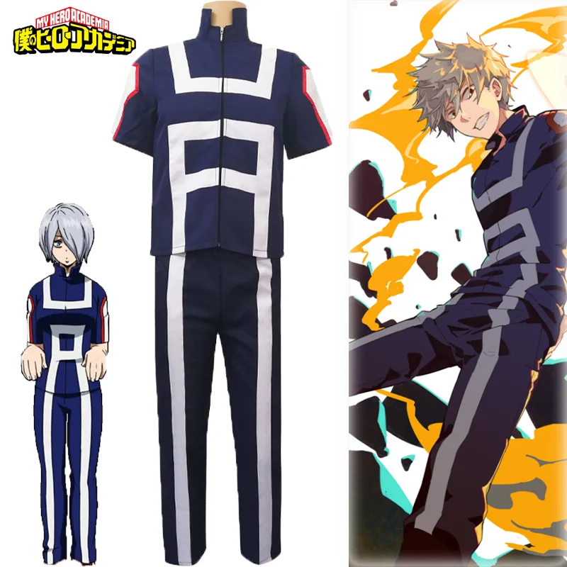 My Hero Academia Boku No Hero Midoriya Izuku Todoroki Shouto Cosplay Costume School Uniform Tshirt Pants Suit Halloween Party