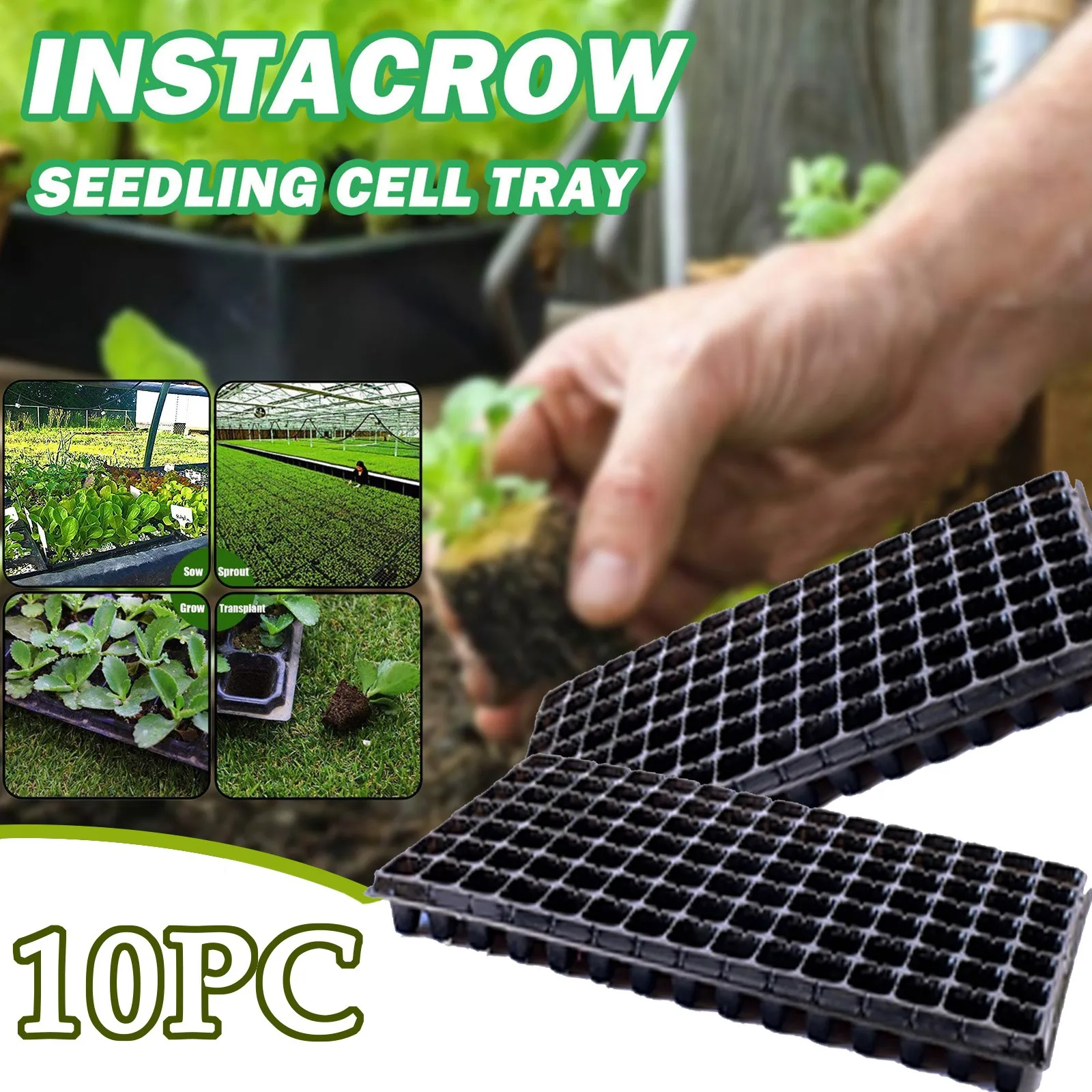 Trays Seedling Plastic Trays Germination 105 Cells Gardening Patio & Garden Northeast Mix