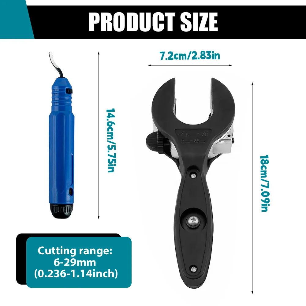 6-29mm Ratchet Pipe Cutter,Home Multi-purpose Cutting Tool,1/4---1-1/8" Copper Pipe Cutter,Aluminum Pipe Cutter, PVC Pipe Cutter