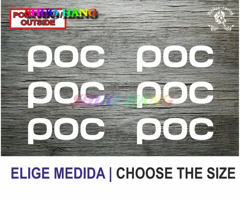 Poc 스노우 헬멧 스케이트 헬멧 자동차 스티커 비닐 자동차 창 트렁크 레이싱 오토바이 헬멧 트림 데칼 PVC