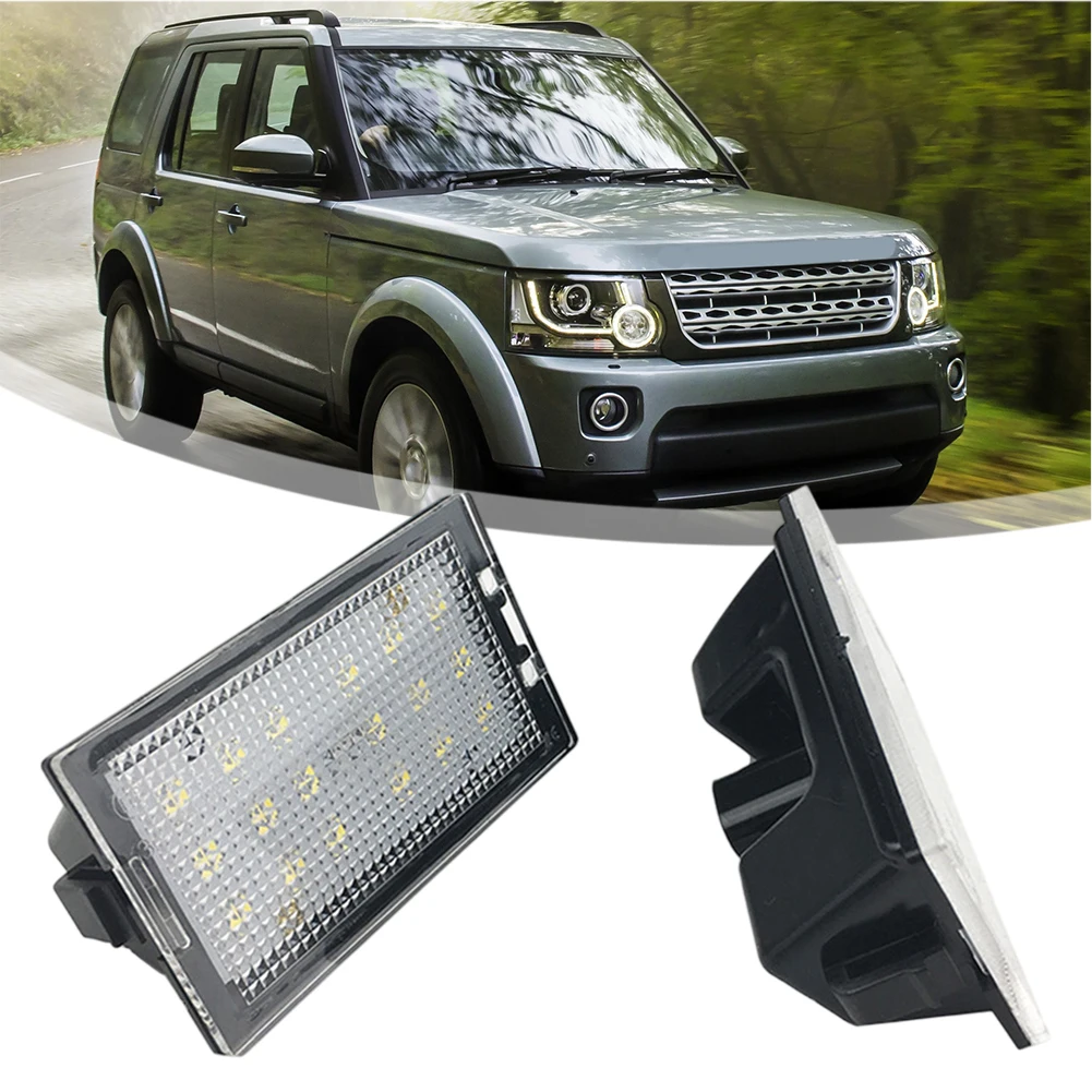 

2pcs Car LED License Plate Light For Land Rover For Discoverer 3/4 For LR3 For LR4 For L319 For Walker 2 For L320