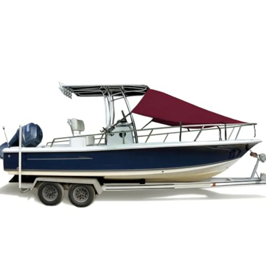 

TTop Bow Shade UV Protection Extension for Boat Bow Area with 600D Marine Grade Polyester Fabric Durable Sun Shade Solution for