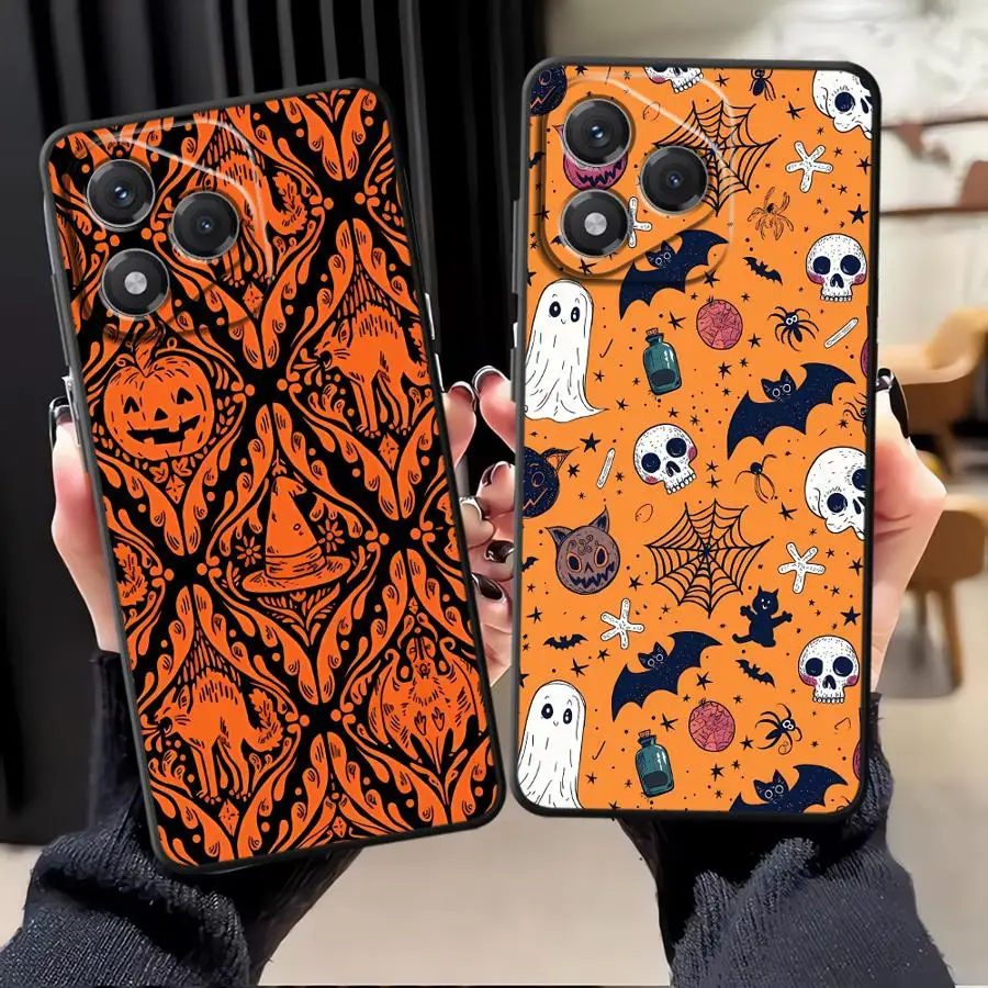 حافظة لهاتف Honor 8X X7 X7a X9a 70 90 Lite X9c X8 X9 غطاء هاتف خلفي ناعم موضة أشباح الهالوين الوحشية