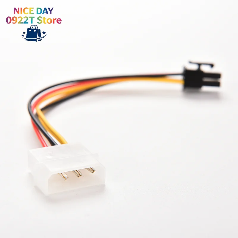 PCI-E Graphic Card Power Connector Cable Adapter single4-Pin to 6-Pin@#X