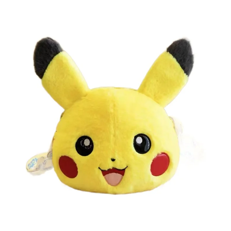 

Pokemon Pikachu Embroidered Plush Shoulder Bag Handbag Girl Woman Female Simple Fashion Fluffy Commuting Shopping Phone Bag