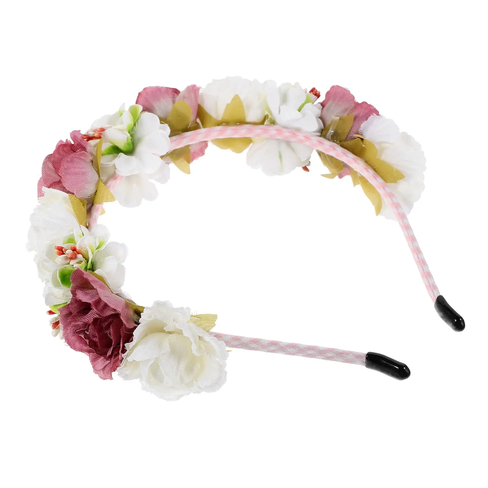 

Artificial Flower Headband Hair Wreath Accessories for Women Child Wedding Party Bridal Flower Hair BandsFascinator Headpiece