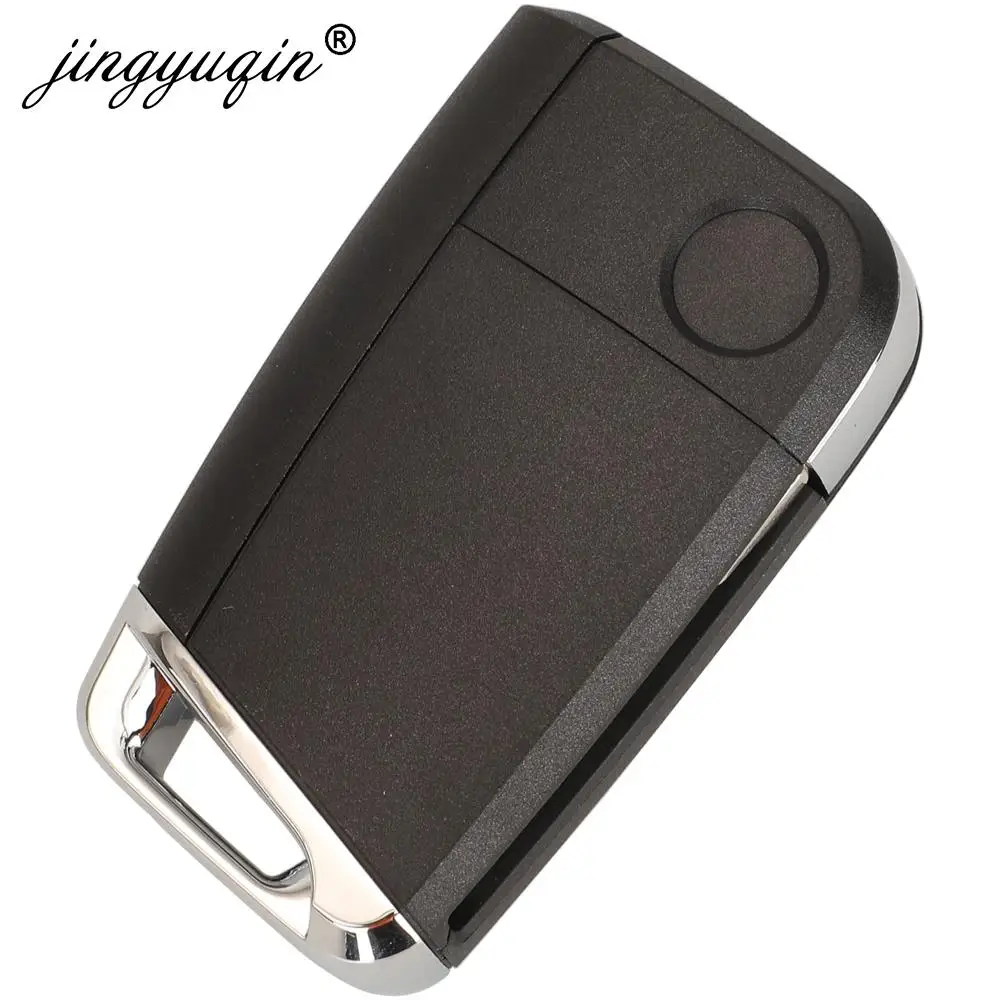 jingyuqin Flip Car Key Shell Case Fob For VW Golf 7 Sportsvan GTI MK7 PASSAT B8 JETTA Touran Skoda Octavia A7 SEAT LEON IBIZA