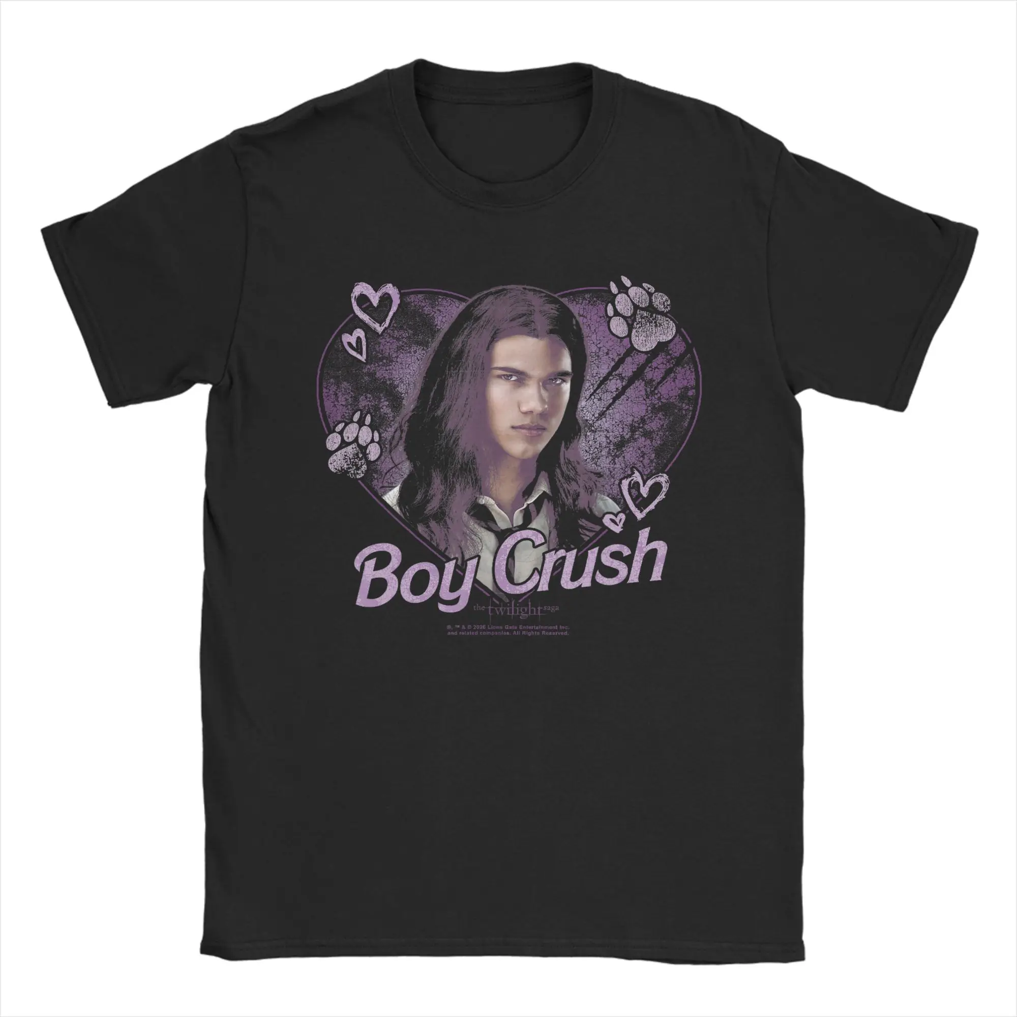 Twilight Boy Crush Jacob Heart Collage Werewolf Movie T-Shirt Summer  Cotton T Shirts For Men Print Tshirt Short Sleeves  Tees