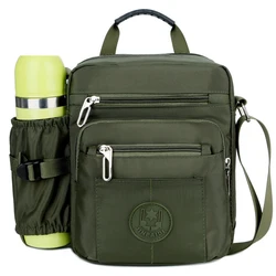 Bolsa de ombro masculina de nylon, casual crossbody, impermeável, esporte ao ar livre, ciclismo, moda conveniente, grande capacidade, tendência de verão