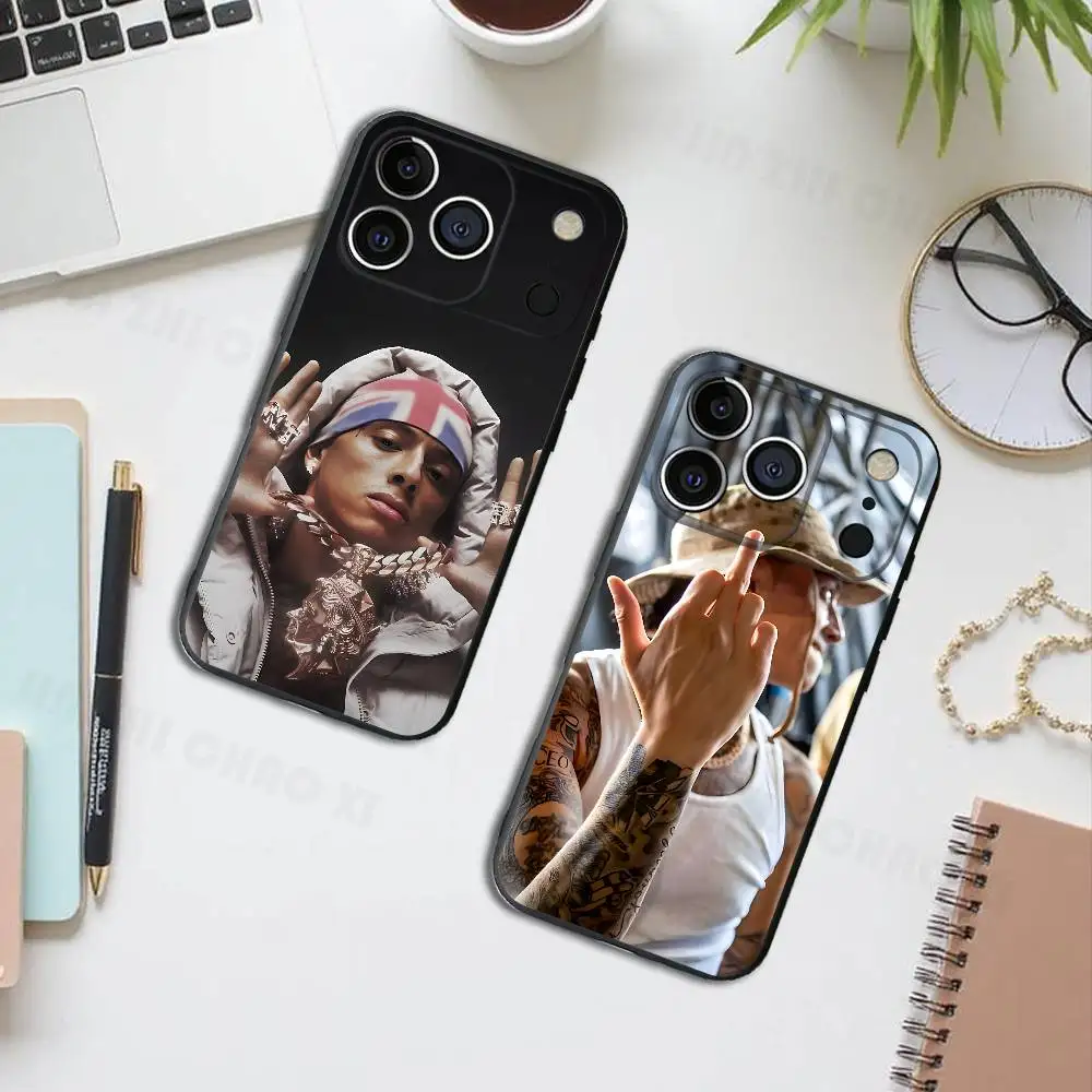 Rapper Central Cee Black Phone Case For IPhone 17 16 15 14 13 12 13 12 11 Pro Max Plus XS XR Silicone Soft Back Cover