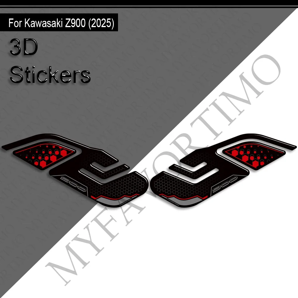Voor Kawasaki Z900 Z900SE Motorfiets Tank Pad Gas Stookolie Cap Protector Kit Kuip Spatbord Covers Stickers Decals 2025 2026