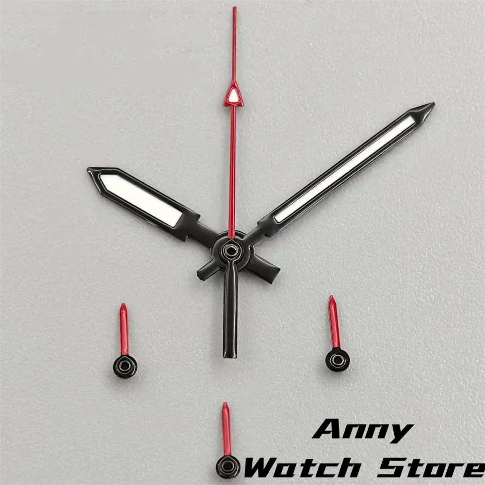 Modified Watch Hand Accessories Multifunctional Timing Running Seconds 6 Hands Green Luminous Fit VK63 Quartz Movement
