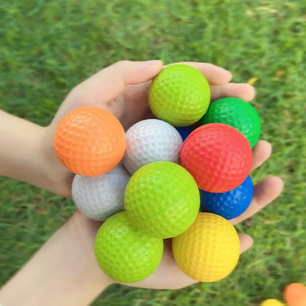 Pelotas de Golf Premium de colores vibrantes, accesorios de alta estabilidad, ligeras y largas para interiores y exteriores, 20 unidades