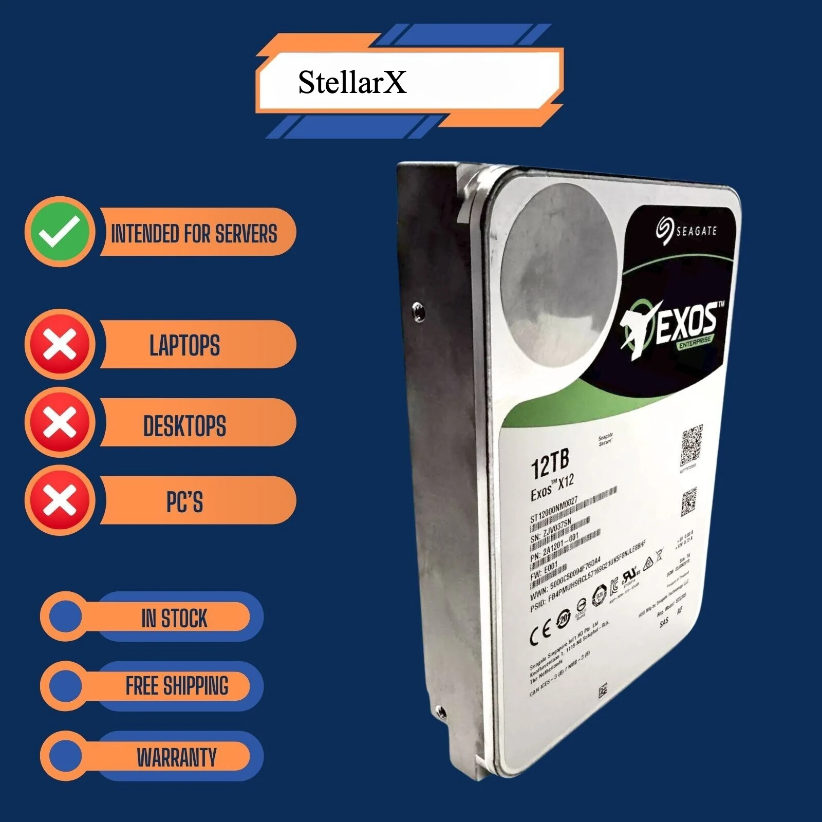 Seagate ST12000NM00…