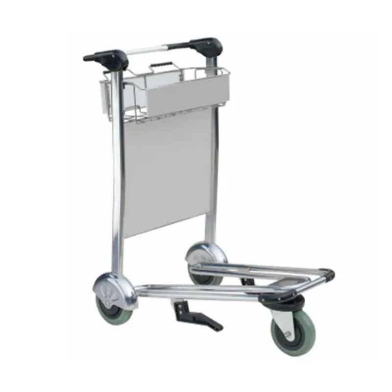 

Hot Selling Airport Luggage Trolley Ground Passenger Baggage Airport Trolley 3 Wheel Cart Trolley Can Be Custom LOGO