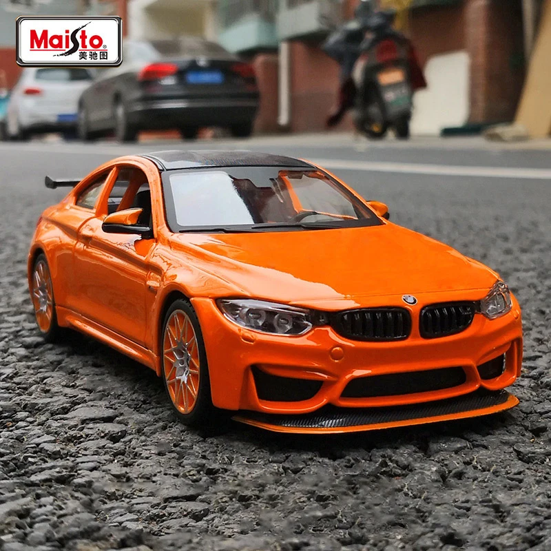 Maisto 1:24 BMW M4 GTS Supercar Alloy Car Model Diecasts & Toy Vehicles Collect Car Toy Boy Birthday gifts